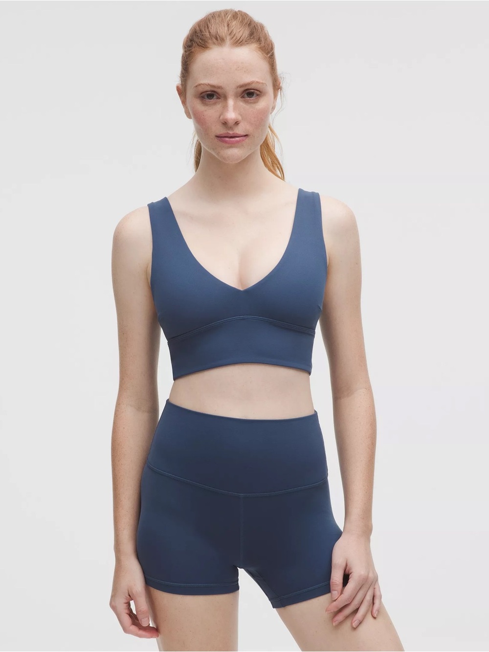 lululemon Align™ V-Neck Bra *Light Support, C/D Cup in Blue Twill